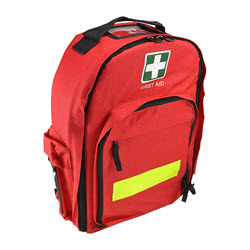 First Aid Back Pack Red Empty