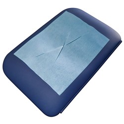 Physiopads Head Pads X Cut Blue (Carton of 700) 