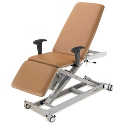 Healthtec Lynx Podiatry Chair with seat lift and castors