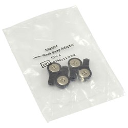 Snap Adapter Electrode Black (4 Pack)