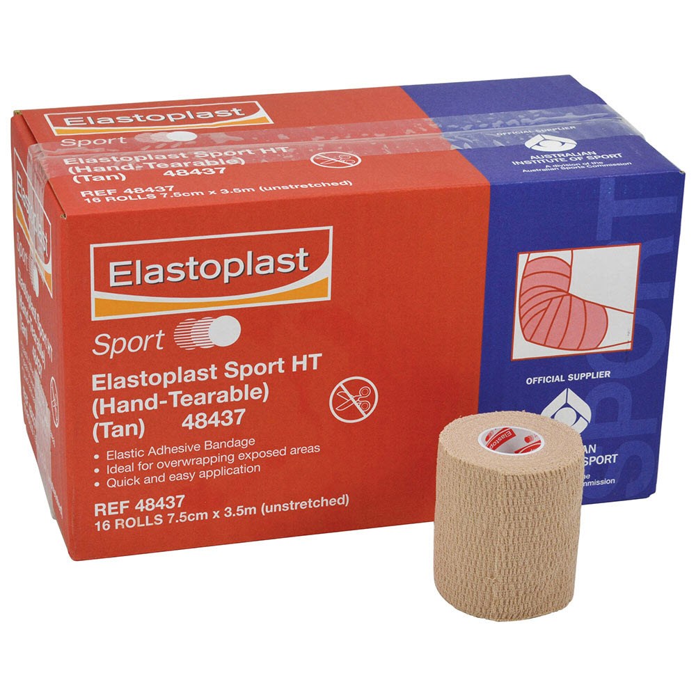 Elastoplast Hand Tearable EAB 7.5cm x 3.5m Tan Alpha Sport