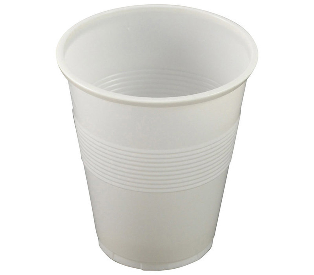 White Plastic Cups 200ml (10) AlphaSport