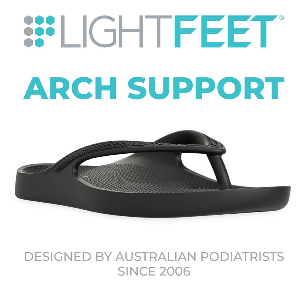 Lightfeet Arch Support Thongs - Khaki - Alpha Sport