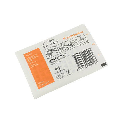 Cutifilm Plus Waterproof Dressing Single 5 x 7.2cm