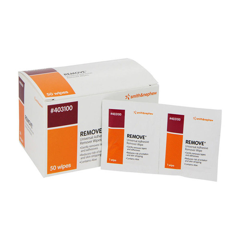 Remove Adhesive Remover Skin Wipes (50) Alpha Sport