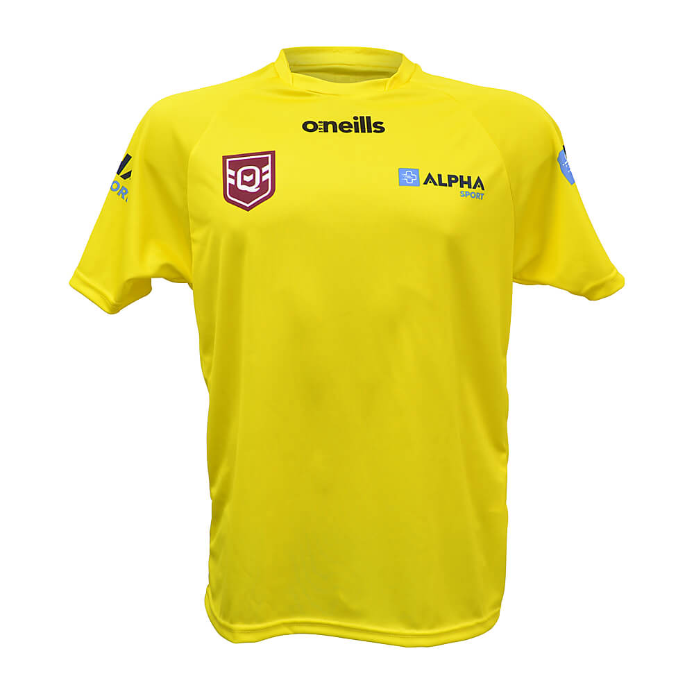 QRL Sports Trainer Shirt Yellow Alpha Sport