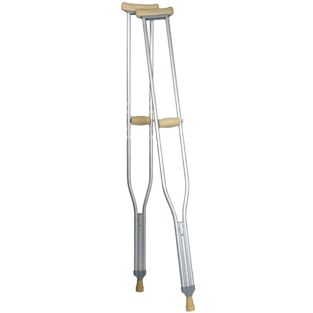 Crutch Adult Aluminium Underarm Large Alpha Sport