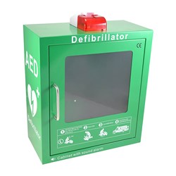 250125-AED-green-wall-cabinet-with-alarm-light-1