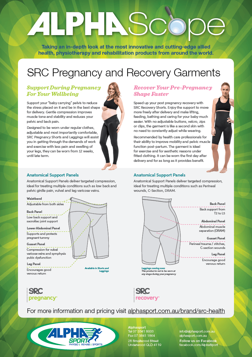 BRAND NEW SRC Recovery LEGGINGS for Post Pregnancy - S