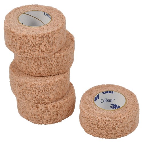 Coban Self-Adherent Bandage Tan 2.5cm x 4m Stretched