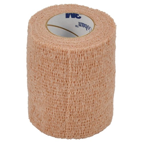 Coban Self-Adherent Bandage Tan 7.5cm x 4.5m Stretched