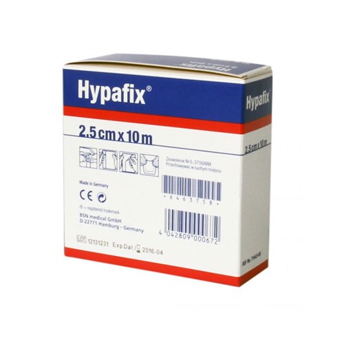 HYPAFIX NON-WOVEN ADHESIVE TAPE 2.5CM x 10M LOW ALLERGY **ORD IN ONLY**