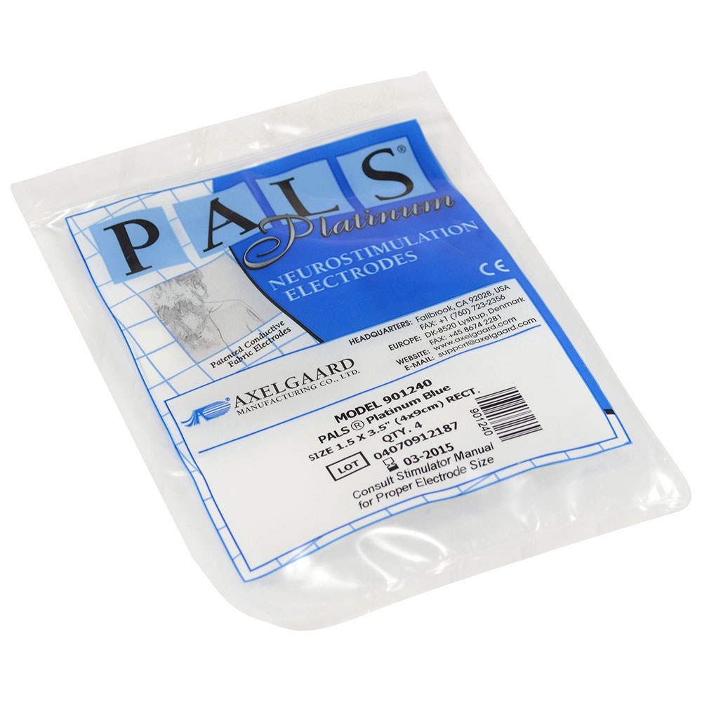 Pals Platinum Blue Electrodes 4 x 9cm Rectangle (4)