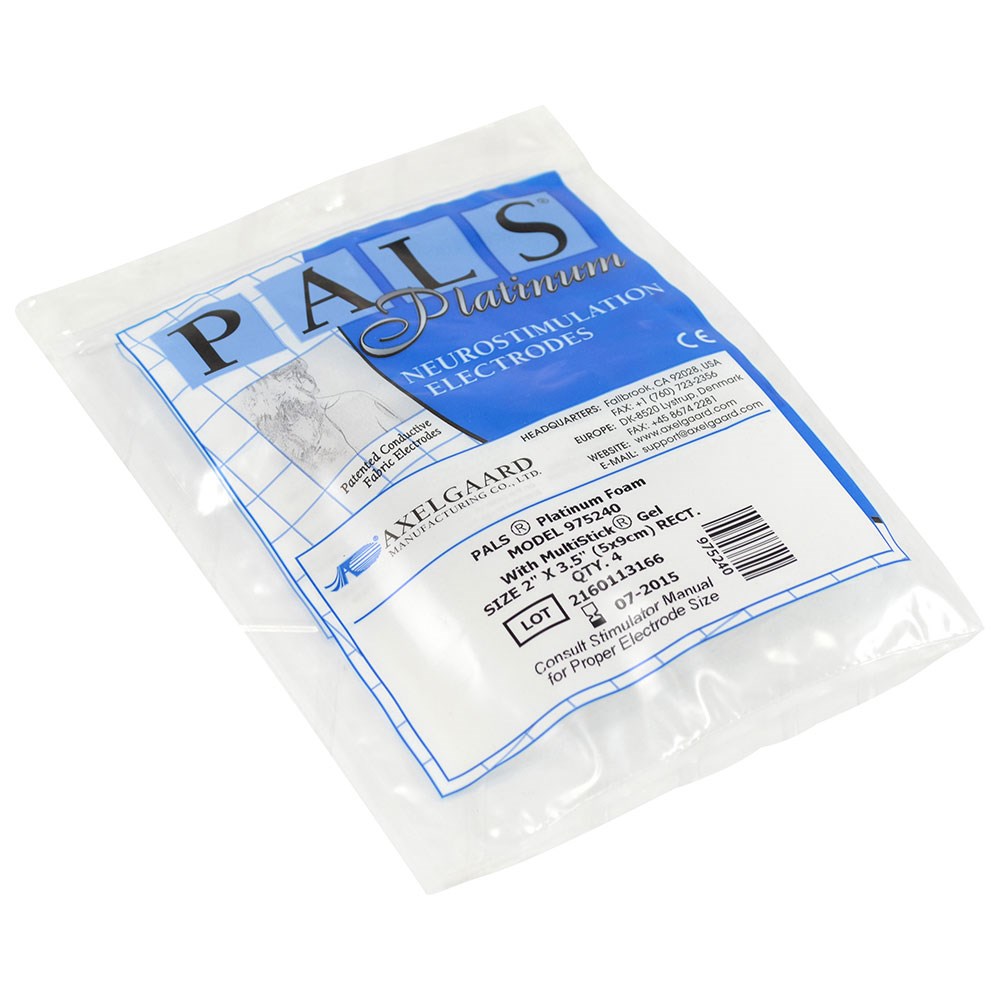 Pals Platinum Foam Electrodes 5 x 9cm Rectangle (4)