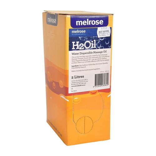 Melrose H2Oil Massage Oil 2lt Water Dispersible