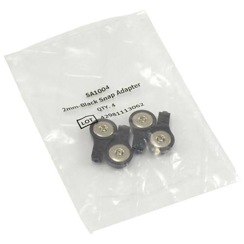 Snap Adapter Electrode Black (4 Pack)