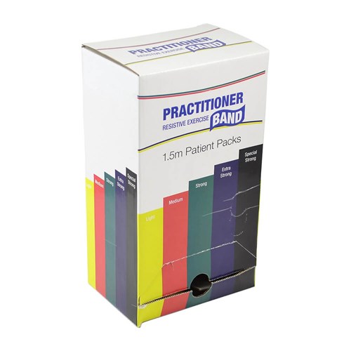 Resistance Band Dispenser Box - 30 x 1.5m [Black - Special Strong]