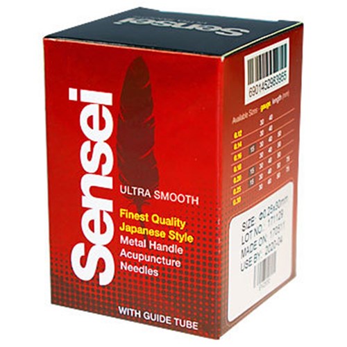 Sensei Acupuncture Needle with Guide Tube (100)