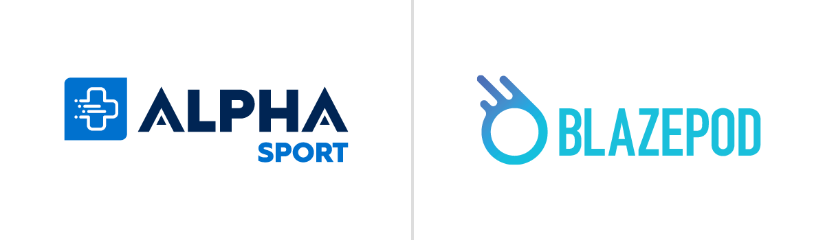 Alpha Sport and BlazePod logos