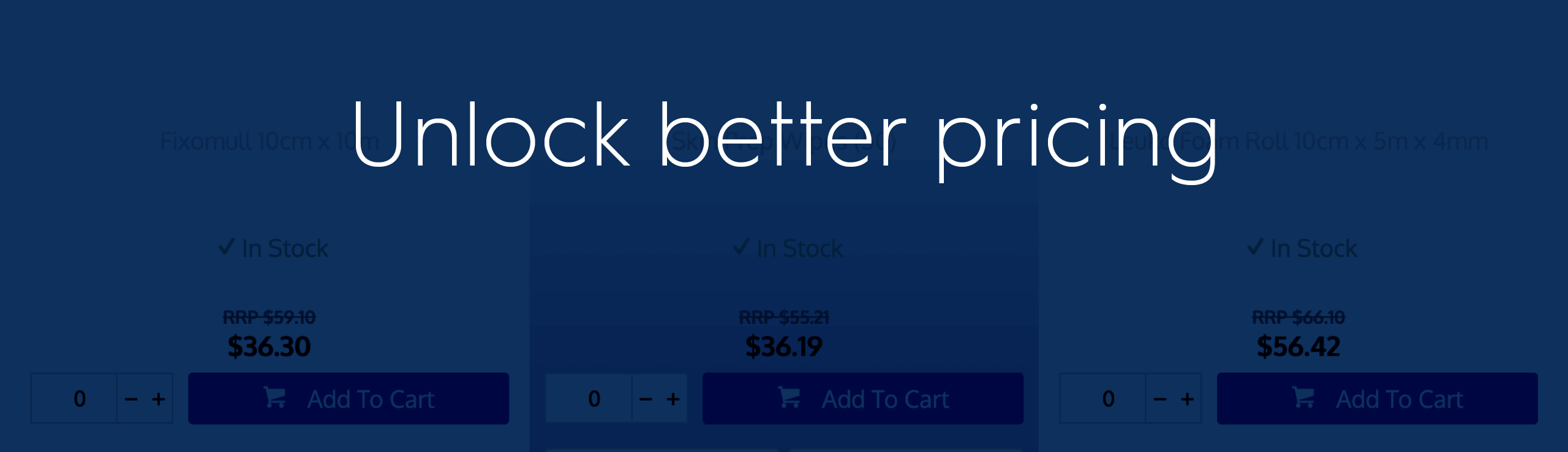 Unlock better pricing banner